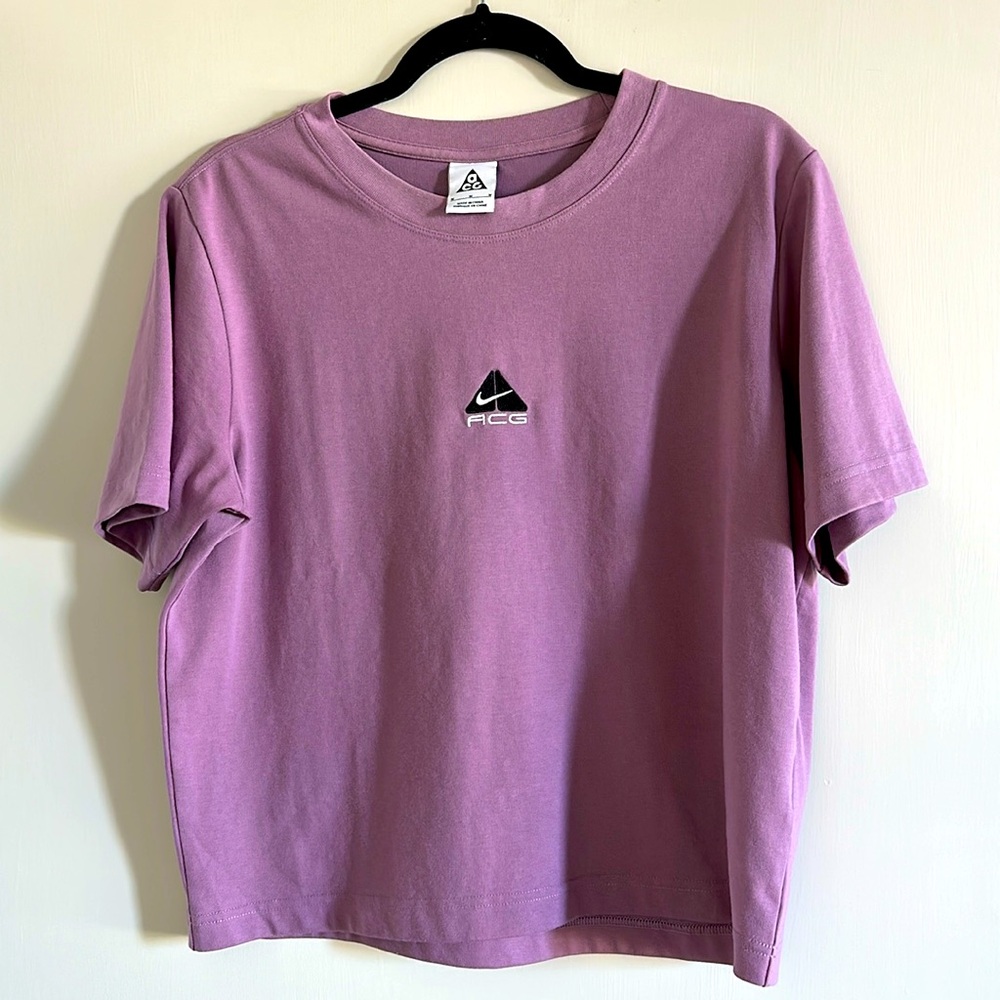 Nike women’s oversized ACG purple tee size Medium